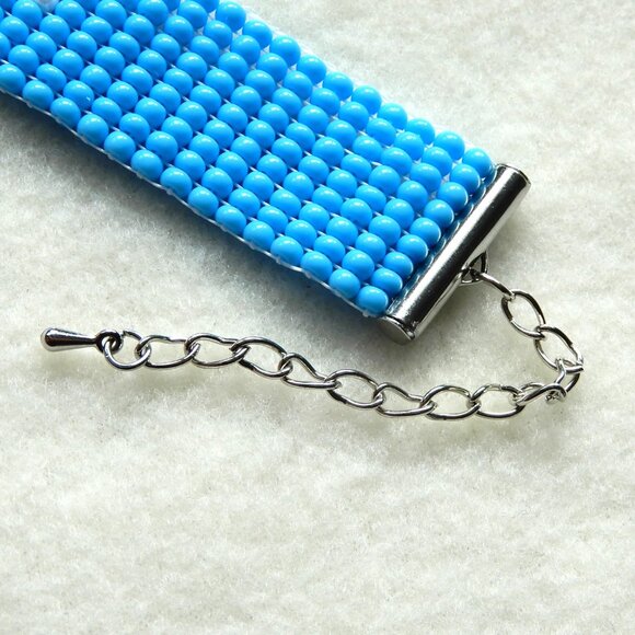 ADPi diamond Alpha Delta Pi bead bracelet, handmade, adjustable length - Picture 4 of 4